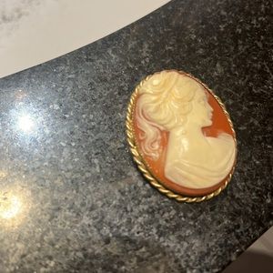 Vintage Cameo pin 1970’s Pin is in excellent condition